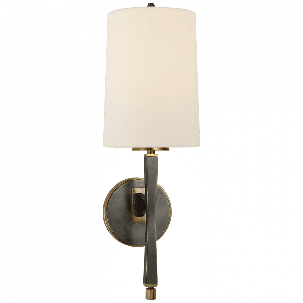 Visual Comfort Signature Edie Wall Sconce Bronze with Antique Brass