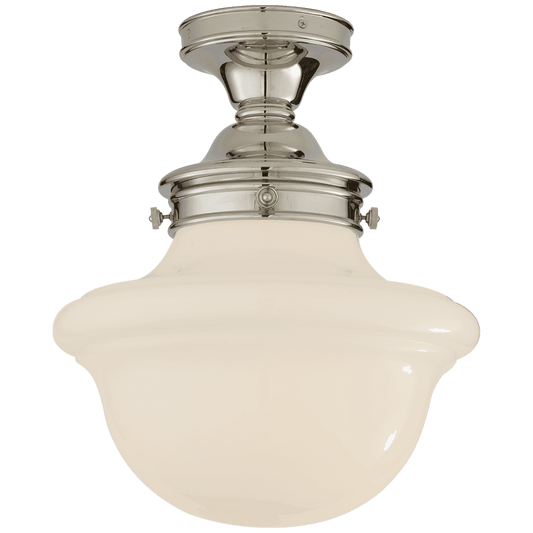 Visual Comfort Signature Edmond Flush Mount Polished Nickel