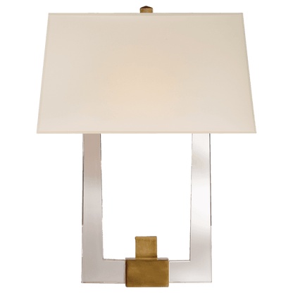 Visual Comfort Signature Edwin Single Arm Wall Sconce Crystal with Brass