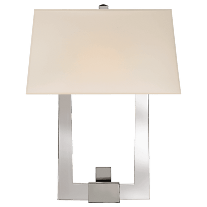 Visual Comfort Signature Edwin Single Arm Wall Sconce Crystal with Polished Nickel