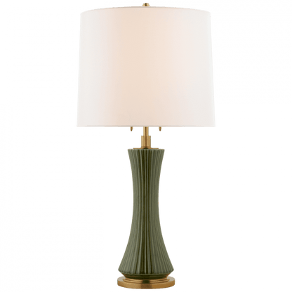 Visual Comfort Signature Elena Table Lamp Polar Blue Crackle
