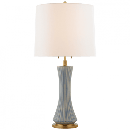 Visual Comfort Signature Elena Table Lamp White Crackle