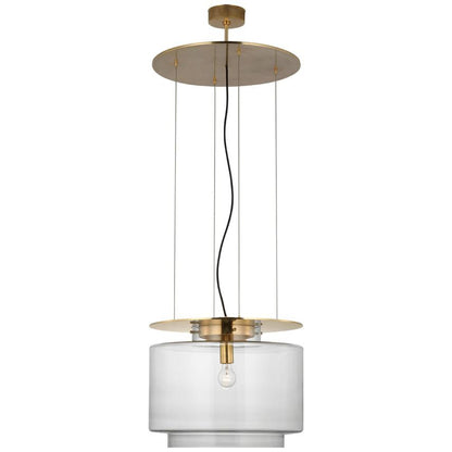 Visual Comfort & Co. Signature Collection Elias 20" Floating Pendant, Visual Comfort & Co. Signature Collection RB 5082AB-CG DDE9L