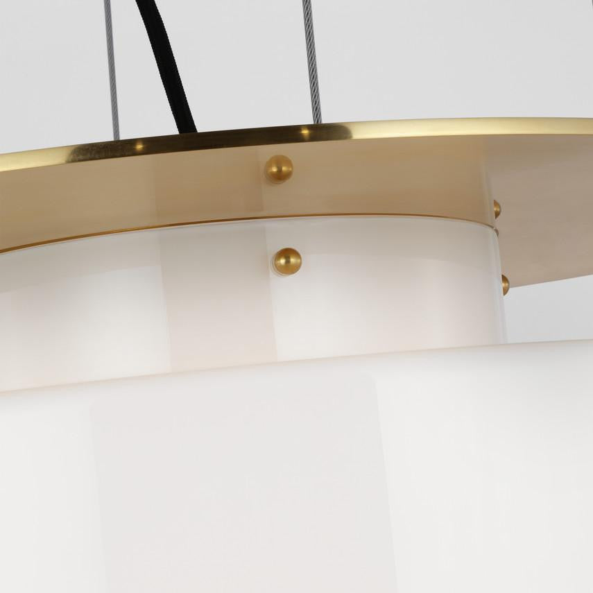 Visual Comfort & Co. Signature Collection Elias 20" Floating Pendant, Visual Comfort & Co. Signature Collection RB 5082AB-WG N1X5J