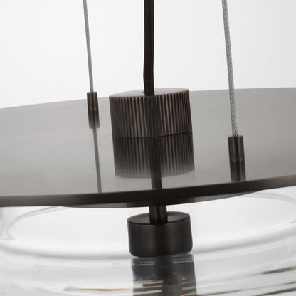 Visual Comfort & Co. Signature Collection Elias 20" Floating Pendant, Visual Comfort & Co. Signature Collection RB 5082BZ-WG N1X5L