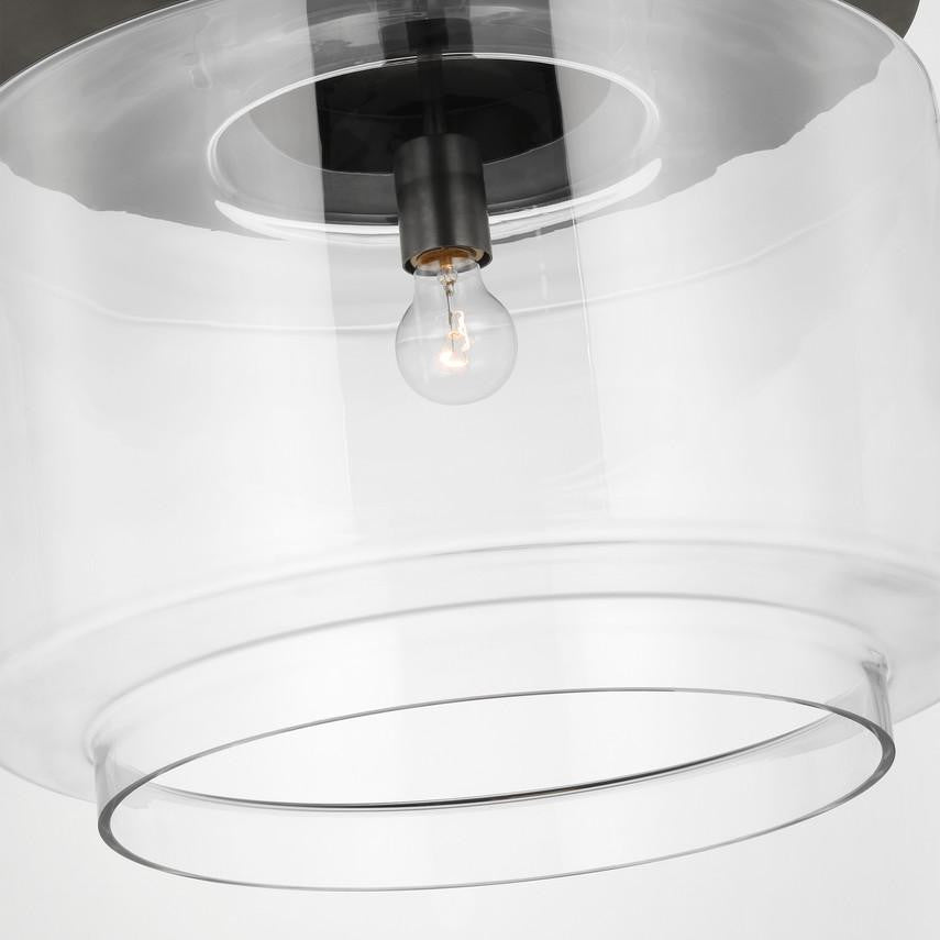 Visual Comfort & Co. Signature Collection Elias 20" Floating Pendant, Visual Comfort & Co. Signature Collection RB 5082BZ-WG N1X5L