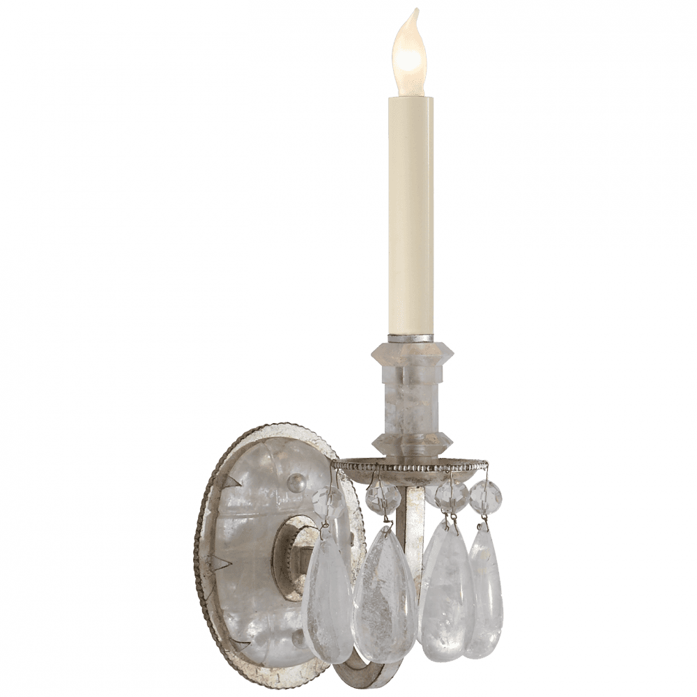 Visual Comfort Signature Elizabeth Wall Sconce Burnished Silver Leaf
