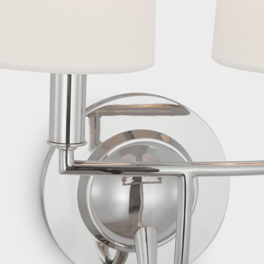 Visual Comfort & Co. Signature Collection Elkins Double Sconce, Visual Comfort & Co. Signature Collection TOB 2068PN-L DD8DM