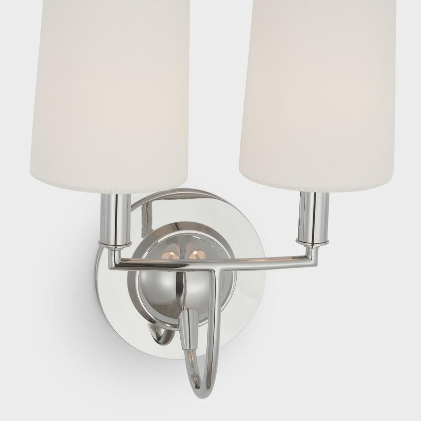 Visual Comfort & Co. Signature Collection Elkins Double Sconce, Visual Comfort & Co. Signature Collection TOB 2068PN-L DD8DM