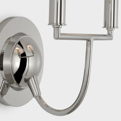 Visual Comfort & Co. Signature Collection Elkins Double Sconce, Visual Comfort & Co. Signature Collection TOB 2068PN-L DD8DM