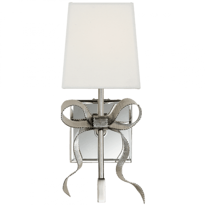 Visual Comfort Signature Ellery Gros-Grain Bow Wall Sconce Soft Brass
