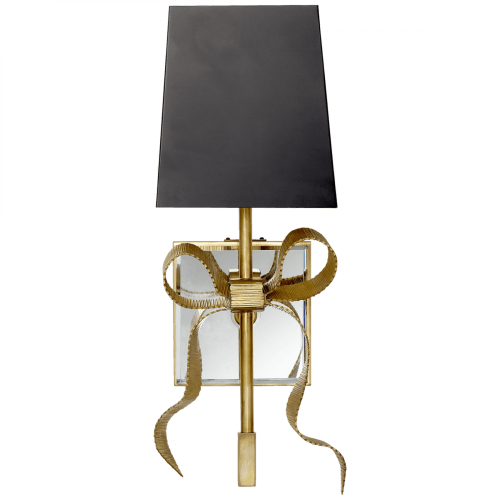 Visual Comfort Signature Ellery Gros-Grain Bow Wall Sconce Soft Brass