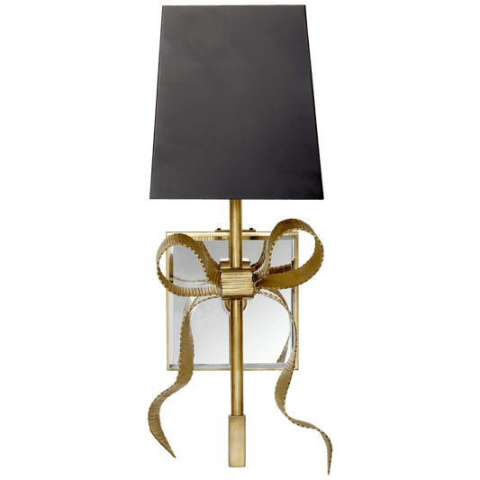 Visual Comfort Signature Ellery Gros-Grain Bow Wall Sconce Soft Brass