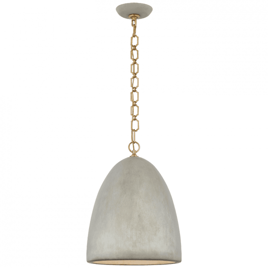 Visual Comfort Signature Elliot Medium Dome Pendant Portland Gray