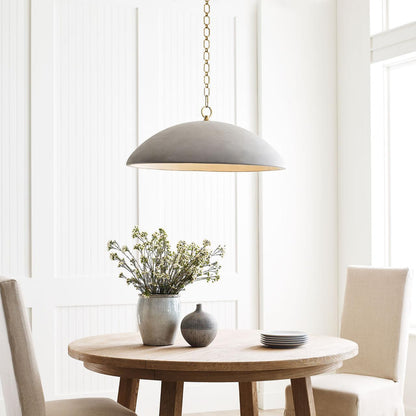 Visual Comfort Signature Elliot Oversized Pendant Matte White