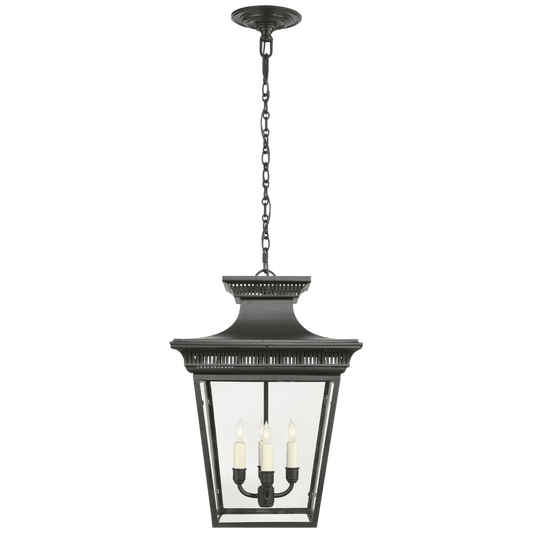 Visual Comfort Signature Elsinore Medium Hanging Lantern Matte Black