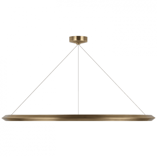 Visual Comfort Signature Encircle Ring Chandelier Natural Brass
