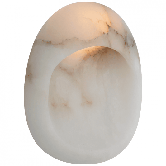 Visual Comfort Signature Esculpa 14 Alabaster and Bronze