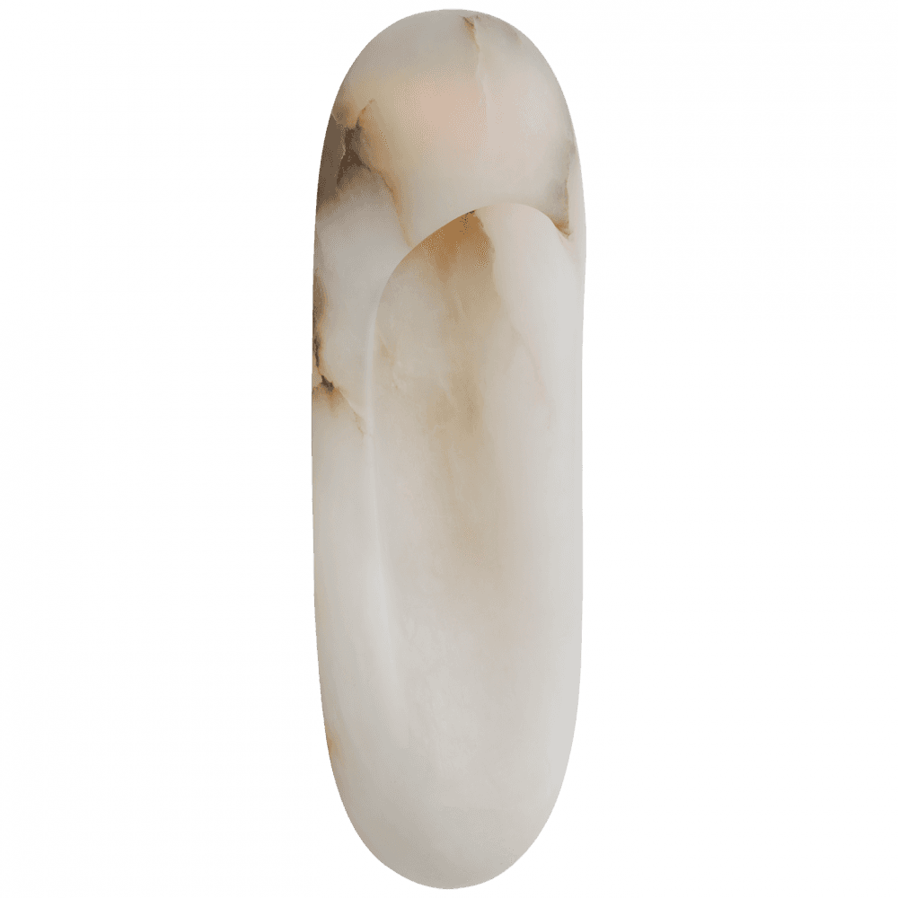 Visual Comfort Signature Esculpa 18 Alabaster and Bronze