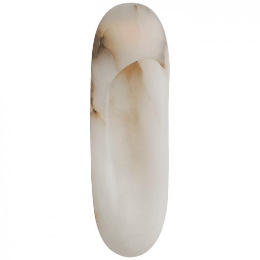 Visual Comfort Signature Esculpa 18 Alabaster and Bronze