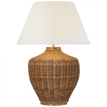 Visual Comfort Signature Evie Large Table Lamp Natural Wicker