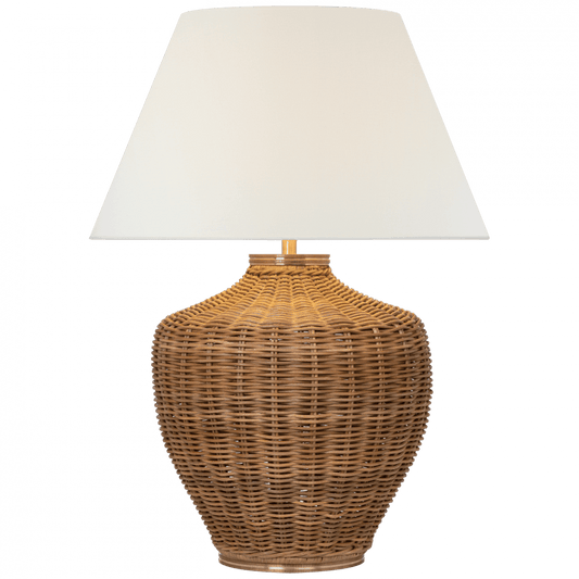 Visual Comfort Signature Evie Large Table Lamp Natural Wicker
