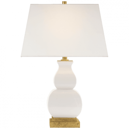 Visual Comfort Signature Fang Table Lamp Ivory Crackle Ceramic