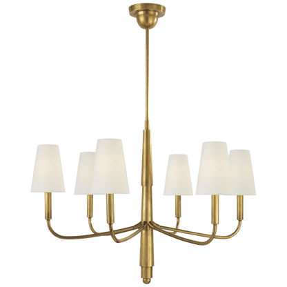 Visual Comfort Signature Farlane Small Chandelier Hand-Rubbed Antique Brass