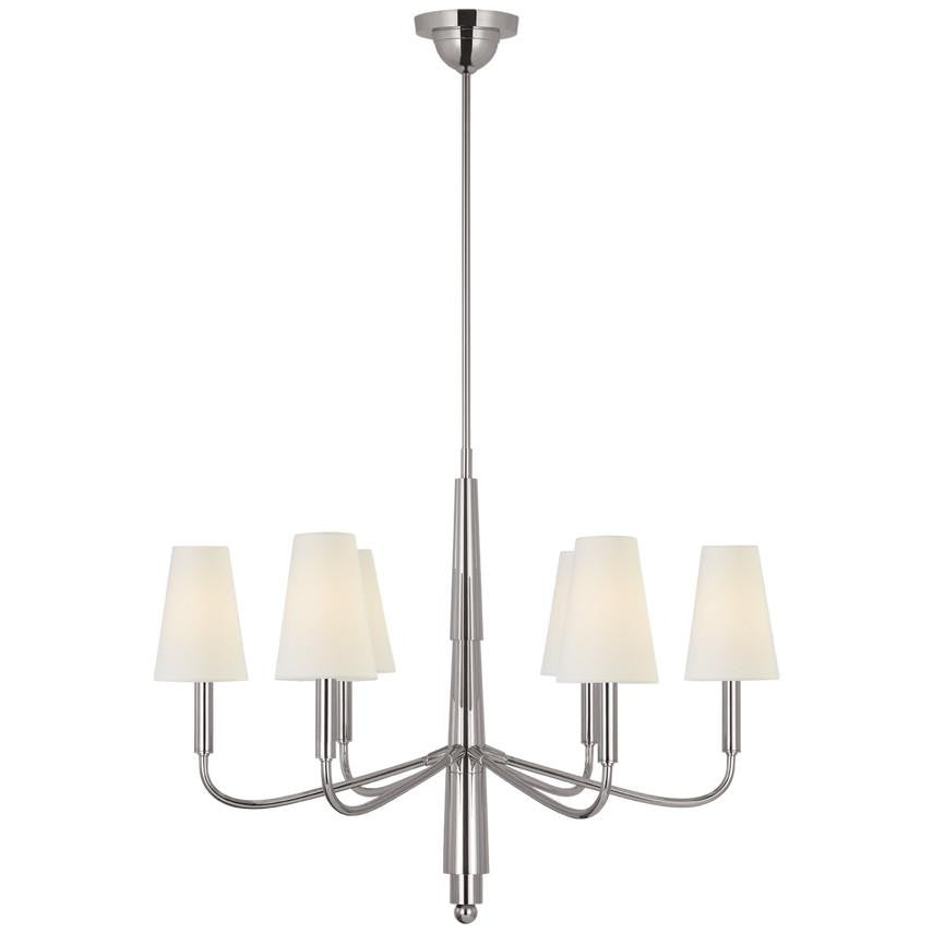 Visual Comfort Signature Farlane Small Chandelier Polished Nickel