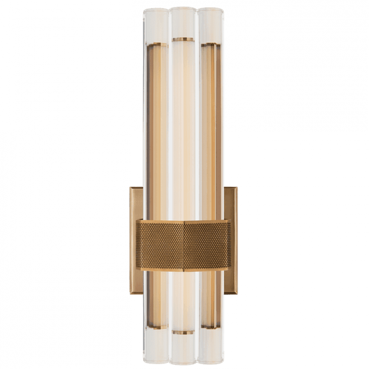 Visual Comfort Signature Fascio Asymmetric Wall Sconce Hand-Rubbed Antique Brass