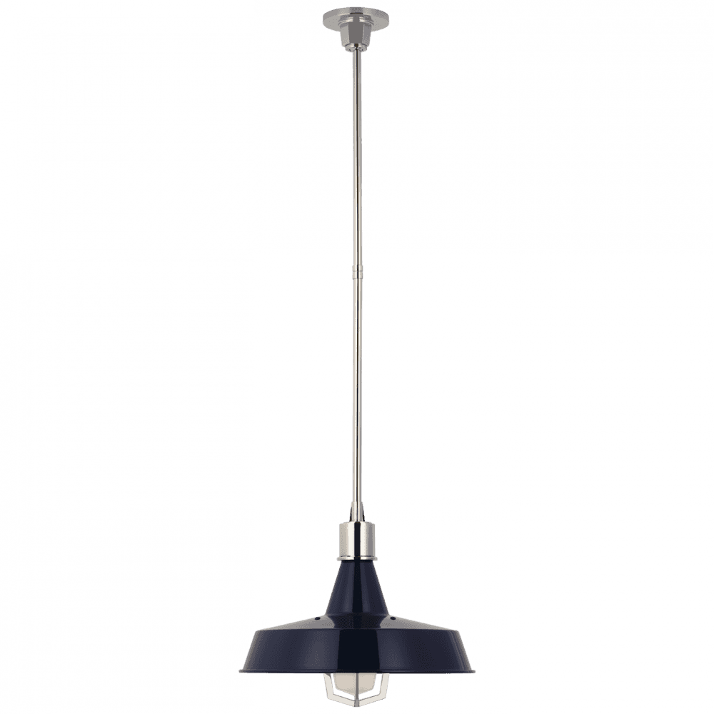 Visual Comfort Signature Fitz Large Pendant Polished Nickel
