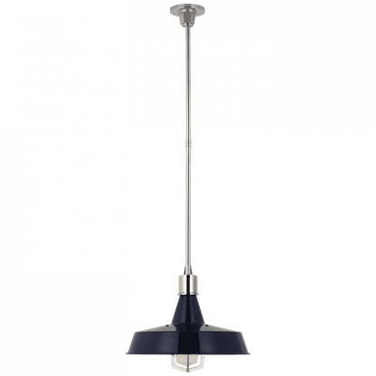 Visual Comfort Signature Fitz Large Pendant Polished Nickel