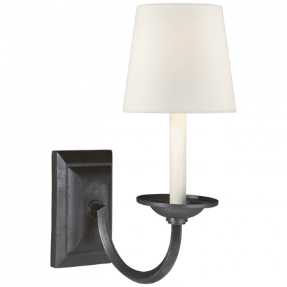 Visual Comfort Signature Flemish Single Sconce Aged Iron