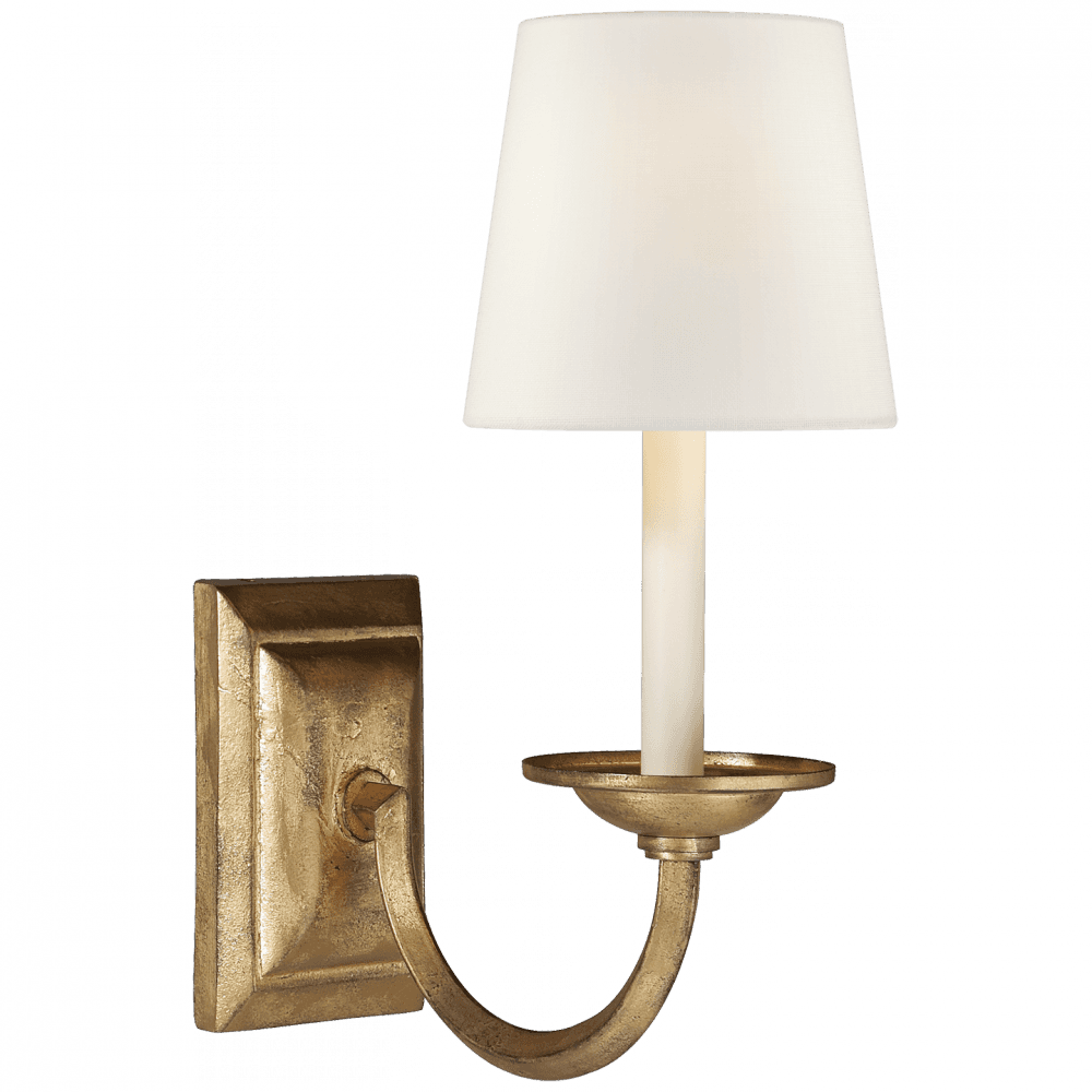 Visual Comfort Signature Flemish Single Sconce Gilded Iron