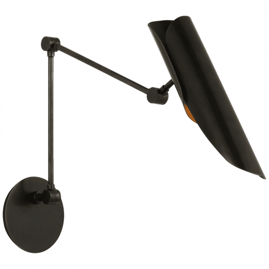 Visual Comfort Signature Flore Double Library Wall Light Polished Nickel