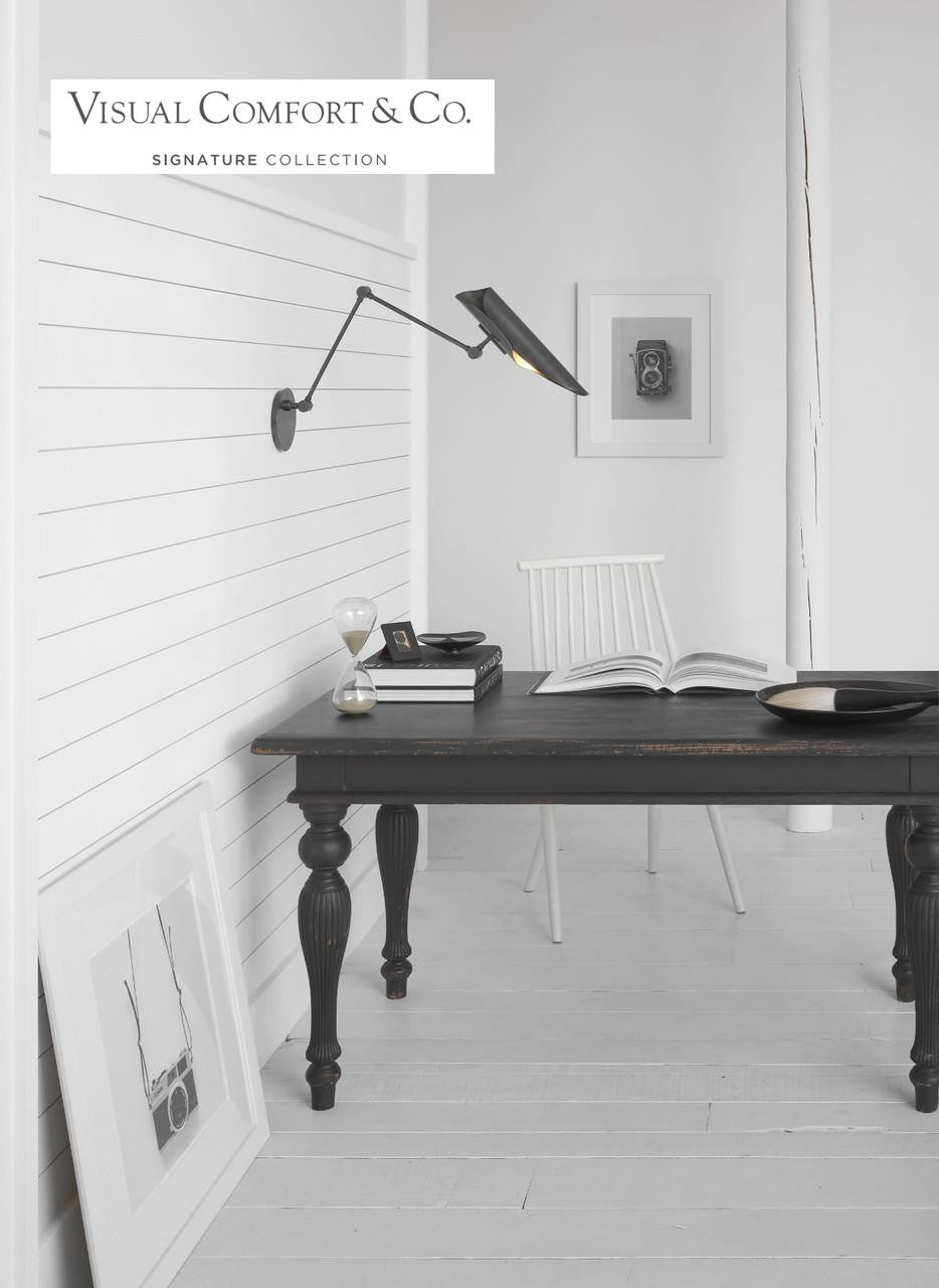 Visual Comfort Signature Flore Double Library Wall Light Soft Brass