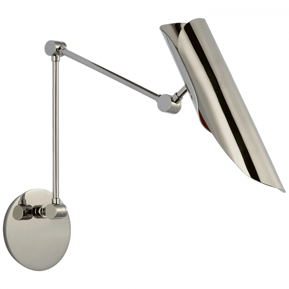Visual Comfort & Co. Signature Collection Flore Double Library Wall Light - Polished Nickel