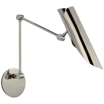 Visual Comfort & Co. Signature Collection Flore Double Library Wall Light - Polished Nickel