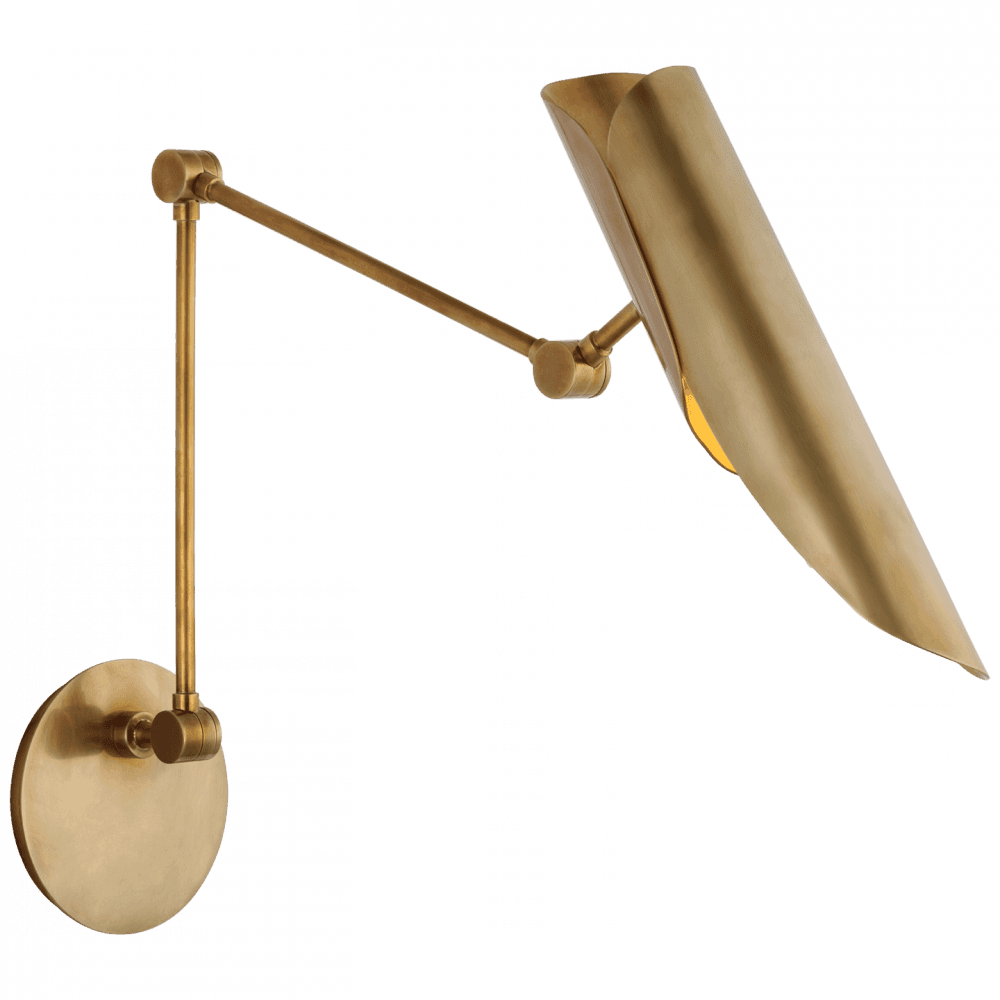 Visual Comfort & Co. Signature Collection Flore Double Library Wall Light - Soft Brass