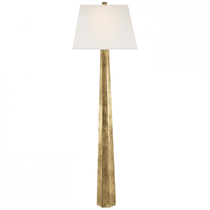 Visual Comfort Signature Fluted Spire Floor Lamp Gilded Iron