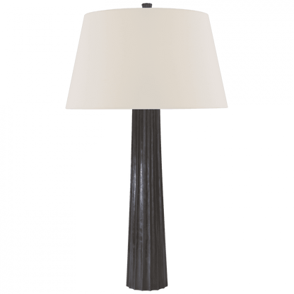 Visual Comfort Signature Fluted Spire Large Table Lamp Aged Iron