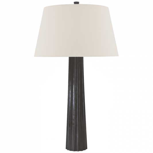 Visual Comfort Signature Fluted Spire Large Table Lamp Aged Iron