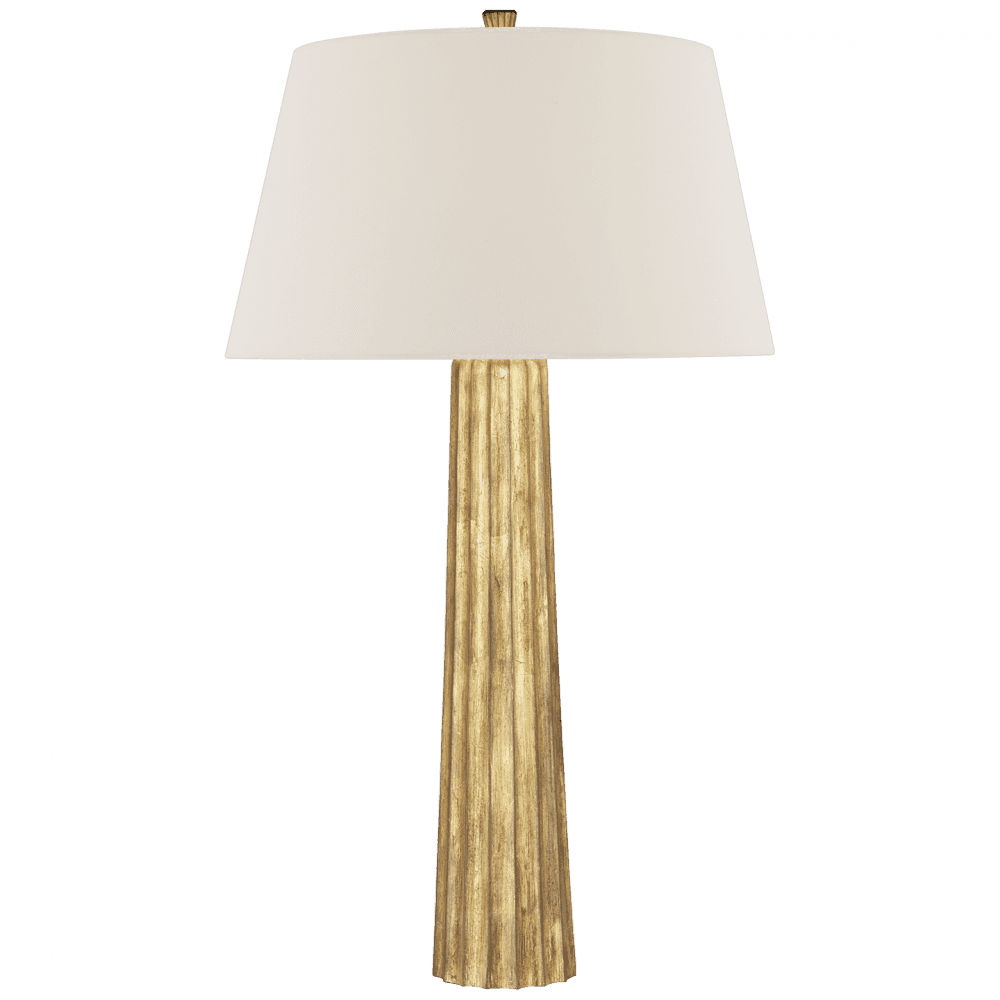 Visual Comfort Signature Fluted Spire Large Table Lamp Gilded Iron