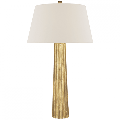 Visual Comfort Signature Fluted Spire Large Table Lamp Gilded Iron