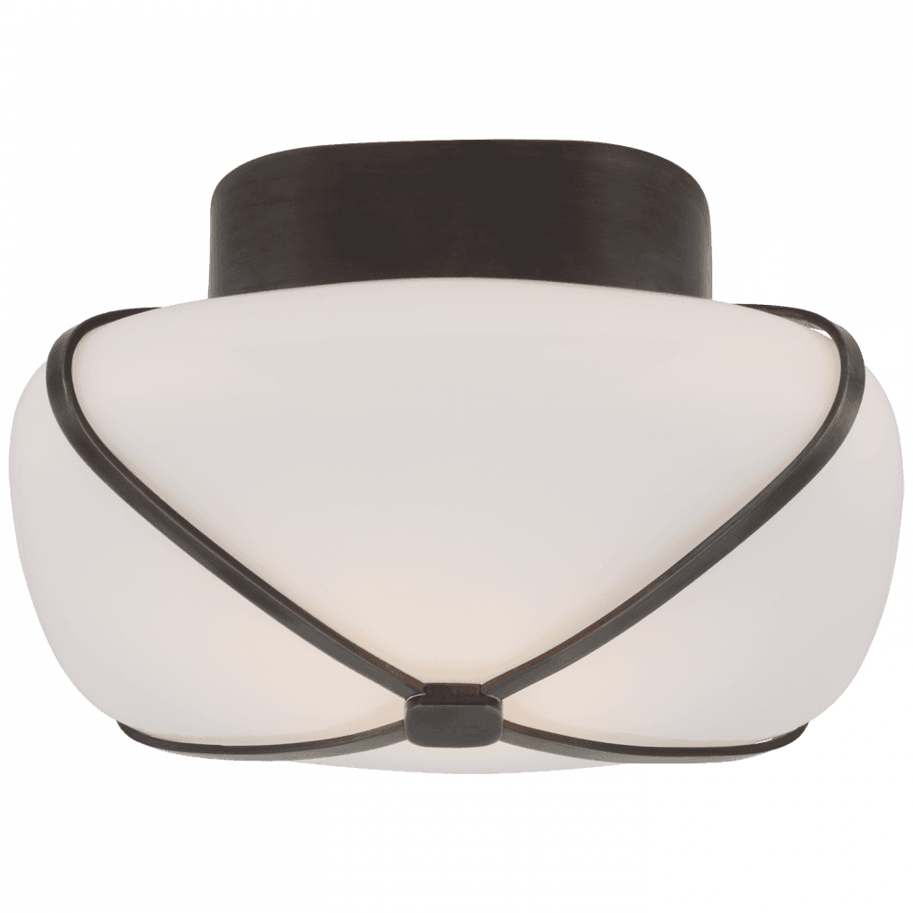 Visual Comfort Signature Fondant Flush Mount Gun Metal