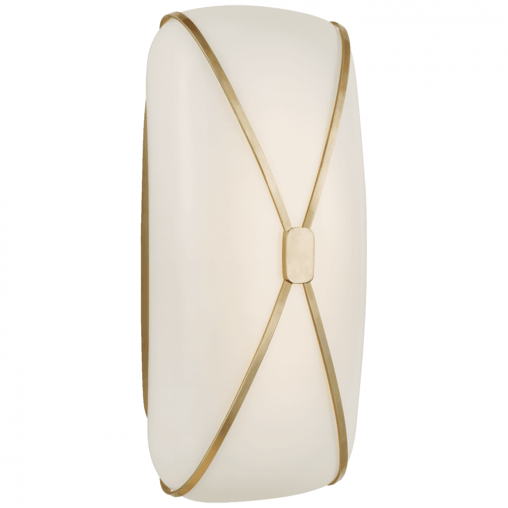 Visual Comfort & Co. Signature Collection Fondant Linear Bath Sconce - Soft Brass 13.5"