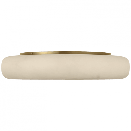 Visual Comfort Signature Formosa 22 Alabaster and Antique-Burnished Brass