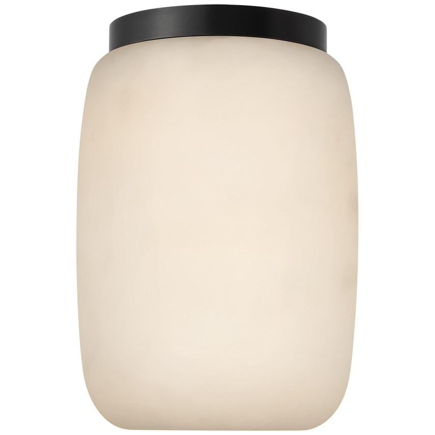 Visual Comfort Signature Formosa 5 Alabaster and Antique-Burnished Brass