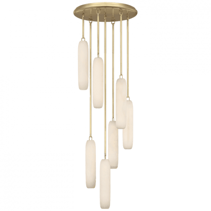 Visual Comfort Signature Formosa 7-Light Pendant Antique-Burnished Brass