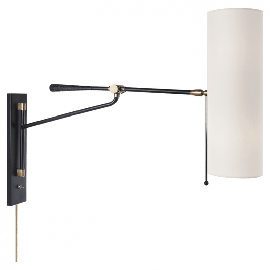 Visual Comfort Signature Frankfort Wall Sconce Black and Brass